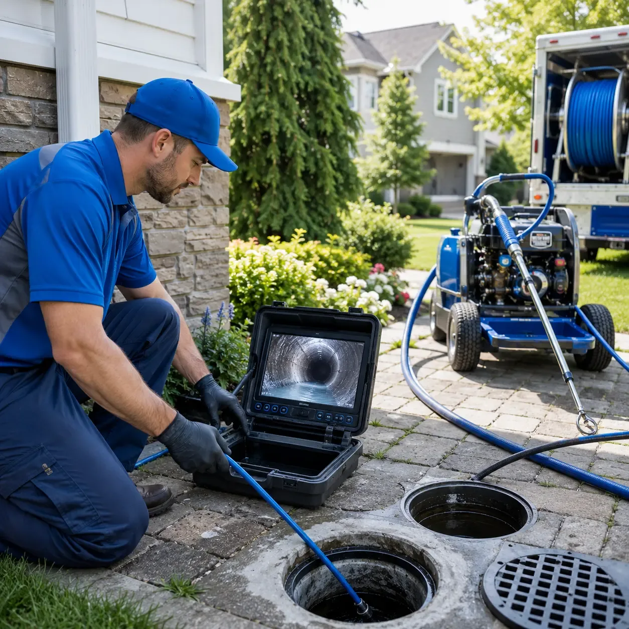 Outdoor drain cleaning professionals serving Severna Park, MD